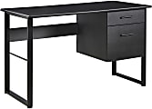 Realspace® Halton 48"W Computer Desk, Black 1 thumbnail image