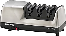 Edgecraft Chef's Choice AngleSelect Professional Electric Knife Sharpener, Black/Silver