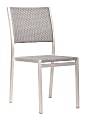 Zuo® Outdoor Metropolitan Guest Furniture, Dining Chair, 34 9/10"H x 18"W x 20 7/10"D, Aluminum