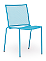 Zuo® Outdoor Repulse Bay Guest Chair, 31 1/2"H x 16 1/2"W x 19 7/10"D, Aqua