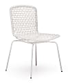 Zuo® Outdoor Silvermine Bay Guest Chair, 32 9/10"H x 20 1/2"W x 20 1/2"D, White