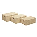 Honey-Can-Do Paper Rope Cord Basket Set,  Assorted Sizes (S, M, L), Natural, Set Of 3 1 thumbnail image