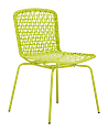Zuo® Outdoor Silvermine Bay Guest Chair, 32 9/10"H x 20 1/2"W x 20 1/2"D, Lime