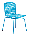 Zuo® Outdoor Silvermine Bay Guest Chair, 32 9/10"H x 20 1/2"W x 20 1/2"D, Aqua