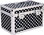 Vaultz Divided Storage Box, 12-5/8”H x 7-5/8”W x 8-13/16”D, Polka Dots 1 thumbnail image