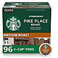 Starbucks® K-Cup Pike Place Roast Coffee - Compatible with Keurig Brewer - Medium - K-Cup - Pike Place Roast - 24/Box - 4 / Carton 1 thumbnail image
