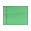 LUX Open-End 9" x 12" Envelopes, Gummed Seal, Holiday Green, Pack Of 250