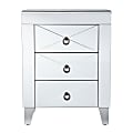 SEI Cresheim Mirrored End Table, 26-1/4"H x 20-1/4"W x 14-1/2"D, Silver 1 thumbnail image