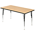 Scholar Craft™ Student Activity Table, Rectangular, 60"W x 30"D, Light Oak