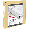 Office Depot® Brand 49% Recycled Durable View Round-Ring Binders, 2" Round Rings, Yellow 1 thumbnail image