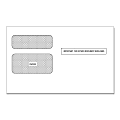 ComplyRight Double-Window Envelopes For W-2G Forms, White, Pack Of 100 Envelopes