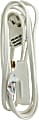 GE Grounded Extension Cord, 8', White