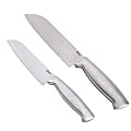 Oster Baldwyn 2-Piece Stainless-Steel Santoku Knife Set 1 thumbnail image
