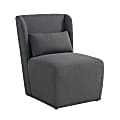 Lifestyle Solutions Easton Accent Guest Chair, Charcoal