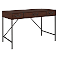 kathy ireland® Home by Bush Furniture Ironworks Writing Desk, Coastal Cherry, Standard Delivery