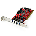 StarTech.com 4 Port PCI SuperSpeed USB 3.0 Adapter Card with SATA/SP4 Power 1 thumbnail image