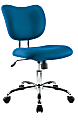 Brenton Studio® Low-Back Mesh Task Chair, Blue/Chrome