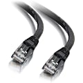 C2G 2ft Cat6 Ethernet Cable - Snagless Unshielded (UTP) - Black - Cat6 for Network Device - RJ-45 Male - RJ-45 Male - 2ft - Black