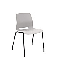 KFI Studios Imme Stack Chair, Light Gray/Black