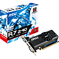 MSI R7 240 2GD3 LP Radeon R7 240 Graphic Card - 730 MHz Core - 2 GB DDR3 SDRAM - PCI Express 3.0 x16 - Low-profile