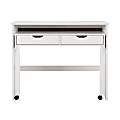 Linon Casimer 43"W Extendable Console Writing Desk, White 1 thumbnail image