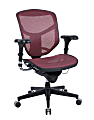 WorkPro® Quantum 9000 Series Ergonomic Mesh/Mesh Mid-Back Chair, Red/Black