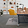 Floortex® Advantagemat® Vinyl Rectangular Chair Mat For Carpets Up To 1/4”, 48” x 30”, Clear