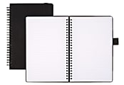 Office Depot® Brand Hard Cover Premium Business Notebook, Junior, 5 1/2" x 8 1/2", 1 Subject, Narrow Ruled, 120 Pages (60 Sheets), Black 1 thumbnail image