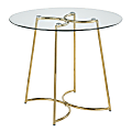 LumiSource Cece Dinette Table, 30-1/4”H x 35”W x 35”D, Metallic