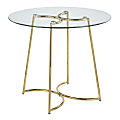 LumiSource Cece Dinette Table, 30-1/4”H x 35”W x 35”D, Metallic 1 thumbnail image