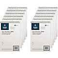 Business Source Steno Notebook - 60 Sheets - Wire Bound - Gregg Ruled Margin - 15 lb Basis Weight - 6"x9" Sheet Size - 26740PK 1 thumbnail image