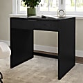 Martha Stewart Kayden Home Office Modular Single-Drawer Desk, Black Frame/Oil Rubbed Bronzed Hardware 1 thumbnail image