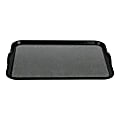 American Metalcraft Melamine Platters, 12-1/2" x 19-3/8", Black, Case Of 8 Platters