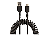 StarTech.com 3ft (1m) USB A to C Charging Cable, Coiled Heavy Duty USB 2.0 A to Type-C, Durable Fast Charge & Sync US - R2ACC1MUSBCABLE 1 thumbnail image