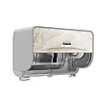 Kimberly-Clark Professional ICON Coreless Standard 2-Roll Toilet Paper Dispenser With Faceplate, Horizontal, Warm Marble 1 thumbnail image