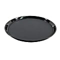 Carlisle GripLite Scratch-Resistant Round Serving Tray, 14", Black 1 thumbnail image