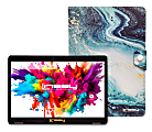 NEW LINSAY 10.1"Octa Core 128GB Storage, 4GB RAM, Android 15 Tablet with Ocean Marble Case 1 thumbnail image