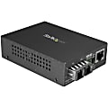 StarTech.com Fiber Media Converter - 1000Base-LX - Single-mode - 10 km - SC Fiber to Ethernet Converter - MCMGBSCSM10 1 thumbnail image
