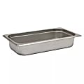 Hoffman Tech Browne Stainless Steel Steam Table Pans, 1/3 Size, Silver, Set Of 48 Pans