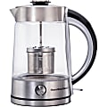 Hamilton Beach 1.7 Liter Electric Glass Kettle With Tea Steeper - 1500 W - 1.80 quart - Black 1 thumbnail image