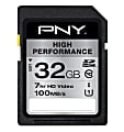 PNY High Performance 32GB SDHC Class 10 UHS Memory Card 1 thumbnail image