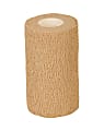 Medline Caring Non-Sterile Latex Self-Adherent Wraps, 1" x 5 Yd. Tan, Pack Of 30