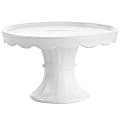 Martha Stewart Elevated Cake Stand, 8", White 1 thumbnail image