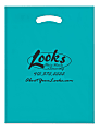 Custom Plastic Die Cut Handle Shopping Bag, 12" x 15" x 3", Assorted Colors 1 thumbnail image