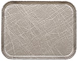 Cambro Camtray Rectangular Serving Trays, 14" x 18", Gray Abstract, Pack Of 12 Trays 1 thumbnail image