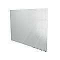 Ghent Aria Low Profile Magnetic Dry-Erase Whiteboard, Glass, 48” x 96”, Gray
