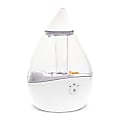 Crane Droplet Ultrasonic Cool Mist Humidifier, 6-3/4"H x 6-3/4"W x 10-1/2"D, Clear/White