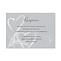 Custom Shaped Wedding & Event Reception Cards, 4-7/8" x 3-1/2", Painted Hearts, Box Of 25 Cards