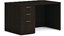 HON® 48"W Mod Computer Desk, Java Oak 1 thumbnail image