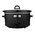 Brentwood 3.5-Quart Diamond Pattern Slow Cooker, Black 1 thumbnail image